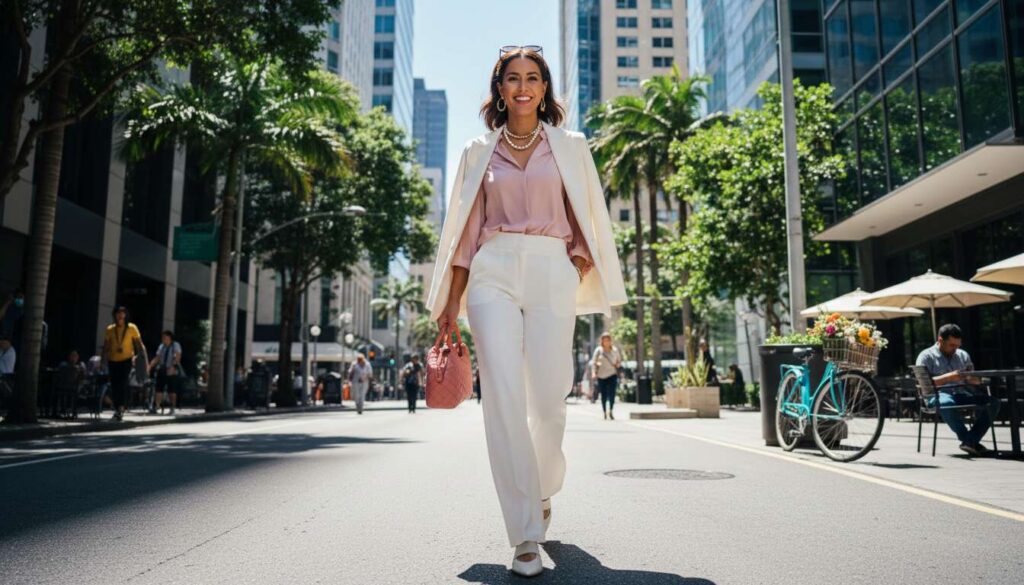 Białe spodnie: Jak je nosić w sezonie wiosna/lato 2026, by wyglądać świeżo i luksusowo?