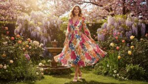 Modna sukienka midi w kwiaty z H&M wygląda jak wiosenne marzenie 2026