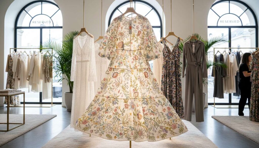 10 pięknych sukienek z Reserved na wiosnę. Ta z kwiatowym haftem to istna perełka