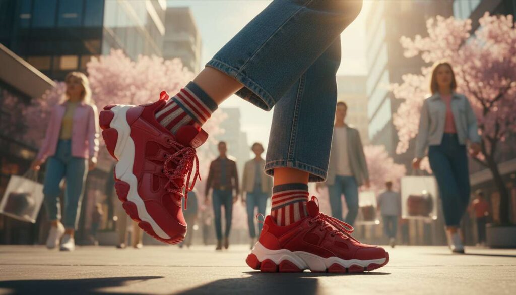 Zapomnij o białych sneakersach. „Cherry runner” Marty Wierzbickiej to nowy hit na wiosnę 2026