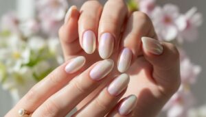 Paznokcie „glazed donut" na wiosnę: manikiurzystki zdradzają technikę krok po kroku